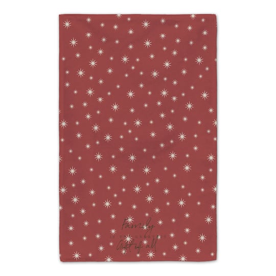 Red Family Twinkle Tea Towels, 2ct.